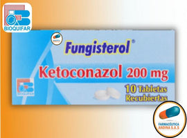 Fungisterol 200 mg Ketoconazol 10 Tabletas