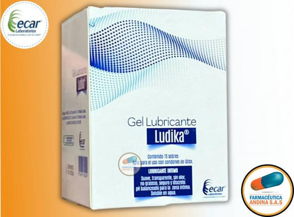 Gel Lubricante Íntimo Ludika 15 sobres x 5g — Ecar S.A.