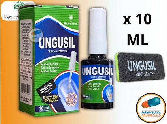 Ungusil solución antimicótica cosmética frasco 10 ml — Medical Farma