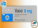 Vaio 8mg betahistina diclorhidrato 30 tabletas — Bioquifar