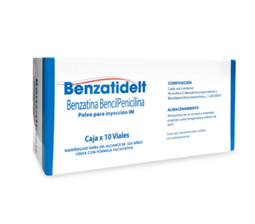Bencilpenicilina Benzatínica 1.200.000 UI caja x 10 viales — Laboratorios Delta