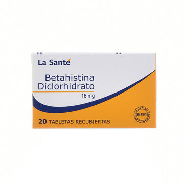Betahistina 16mg 20 Tabletas — La Santé