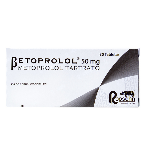 Betoprolol metoprolol 50mg 30 tabletas — Ropsohn Therapeutics