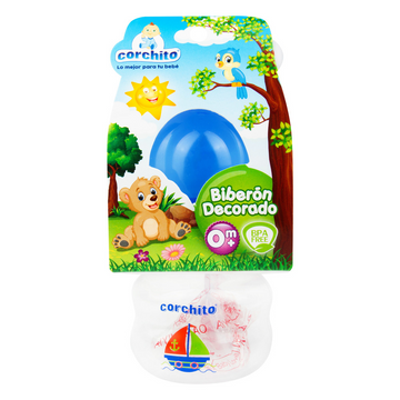 Biberón decorado de 2 oz (60 ml) para recién nacidos - Gran Andina de Plásticos