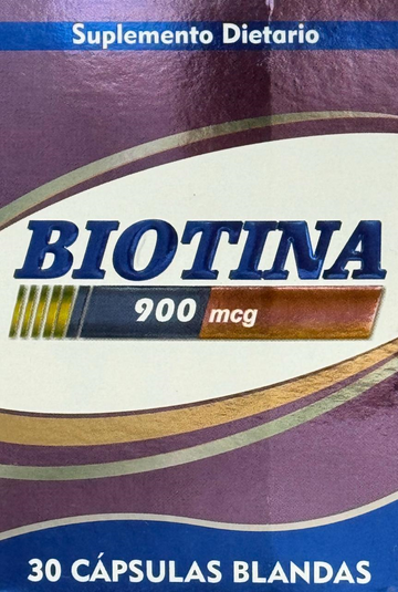 Biotina 900mcg 30 cápsulas