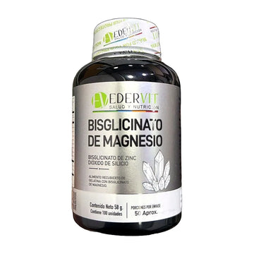 Bisglicinato de Magnesio 100 Cápsulas — Edervit