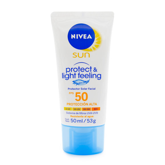 Bloqueador Nivea Sun Facial Fps 50 Light 50 ml — Beiersdorf