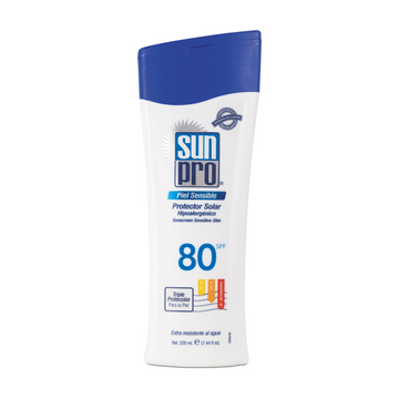 Bloqueador Sun Pro Piel Sens.spf 80 220 gr — Belleza Express