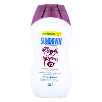 Bloqueador Sundown FPS 70 120ml — Johnson & Johnson