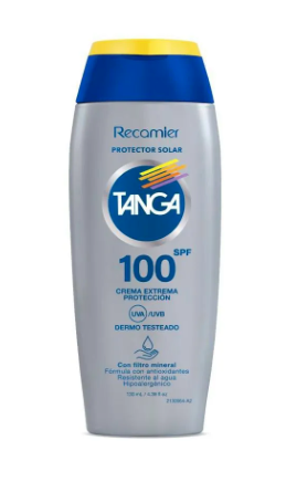 Bloqueador Tanga Adultos Fps 100 Crema 130 ml — Recamier