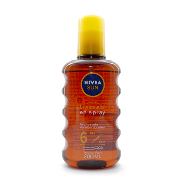 Bronceador Nivea Sun Aceite Spray FPS6 200 ml — Beiersdorf