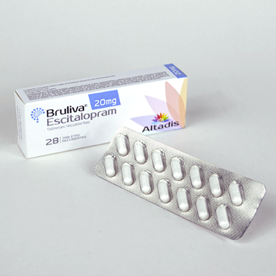 Bruliva 20mg Escitalopram 28 Tabletas Recubiertas — Altadis Farmacéutica