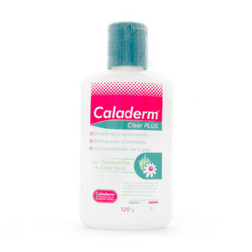 Caladerm Clear Plus 120 gr, loción tópica de calamina para picazón e irritaciones cutáneas - GERCO