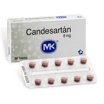 Candesartán cilexetilo 8 mg 30 tabletas — Tecnoquímicas