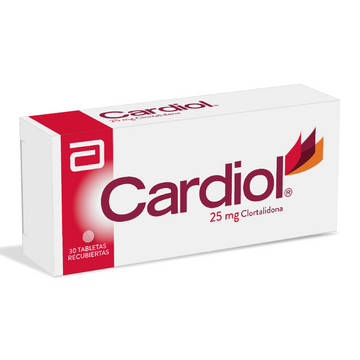Cardiol clortalidona 25mg 30 tabletas recubiertas — Abbott