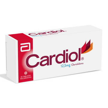 Cardiol clortalidona 12.5 mg caja con 30 tabletas — Abbott