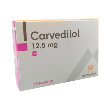 Carvedilol 12.5mg 30 tabletas — Memphis Products