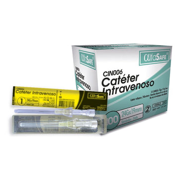 Catéter Intravenoso Alfa 24G x 19mm