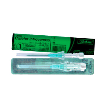 Catéter Intravenoso Alfa Safe 18G x 1 1/4 32 mm
