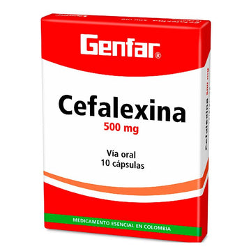 Cefalexina 500mg cefalexina 10 cápsulas — Genfar