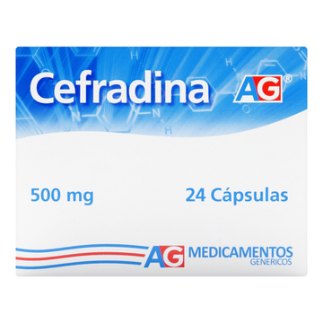 Cefradina 500 mg 24 Cápsulas — Lafrancol