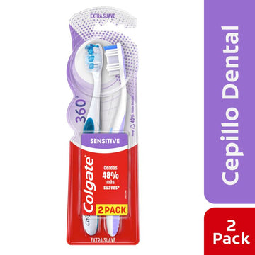 Cepillo Colgate 360 Sensitive Pro Alivio 2x1 — Colgate-Palmolive