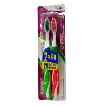 Cepillo Dental Whole Fresh Teck Anatomico 2x1 — Icom