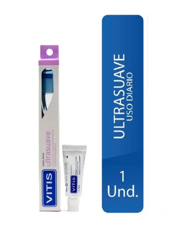 Cepillo Vitis Ultrasuave+crema Vitis Blanqueadora — Dentaid