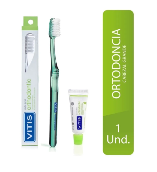 Cepillo y Crema Dental Orthodontic 15 ml Vitis — Dentaid
