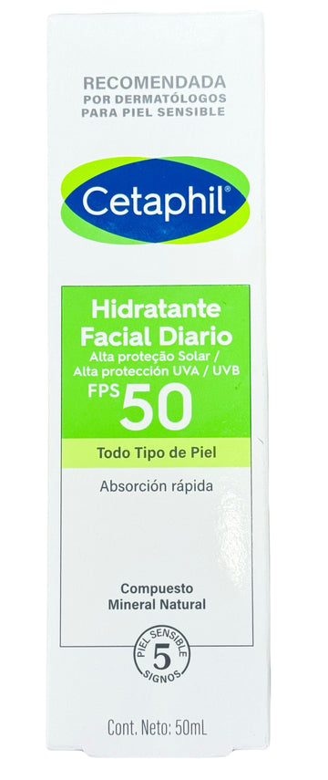 Cetaphil Crema Hidratante FPS 50 50 gr - protección solar piel sensible