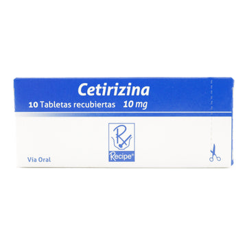 Cetirizina 10mg 10 Tabletas — Bussié