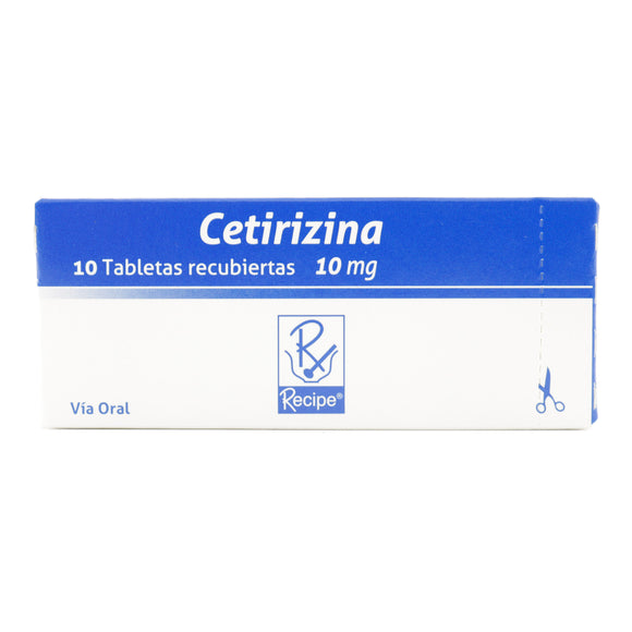 Cetirizina 10mg 10 Tabletas — Bussié