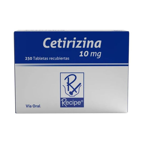 Cetirizina 10 mg 250 tabletas — Bussié