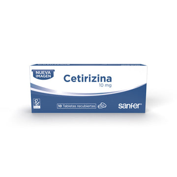 Cetirizina 10mg 250 tabletas — Bussié