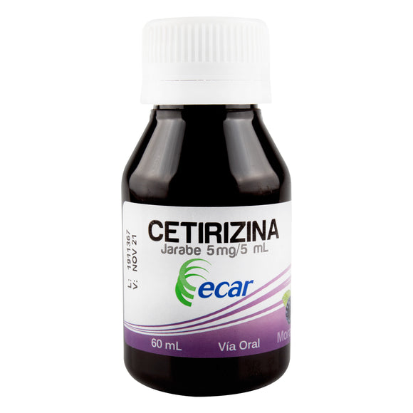 Cetirizina 5mg/5ml jarabe 60 ml — Ecar