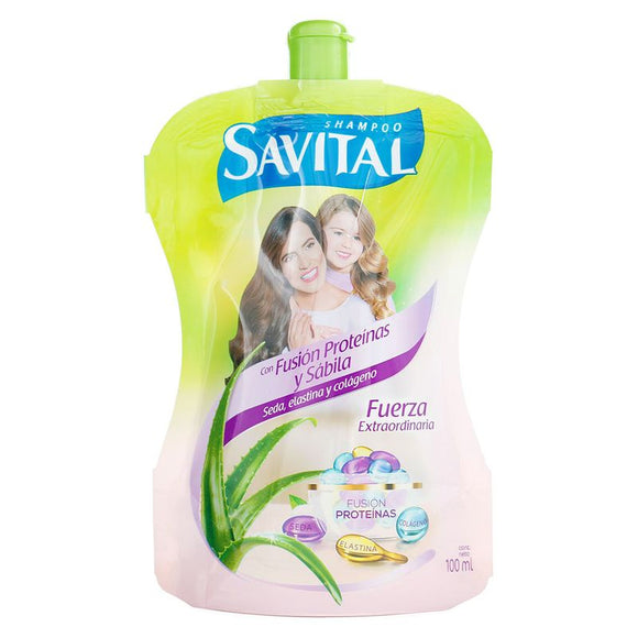 Champú Savital Fusión Proteínas y Sábila Doypack 100 ml — Unilever