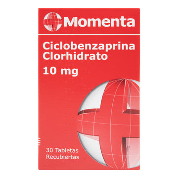 Ciclobenzaprina 10 mg 30 Tabletas Momenta — Eurofarma