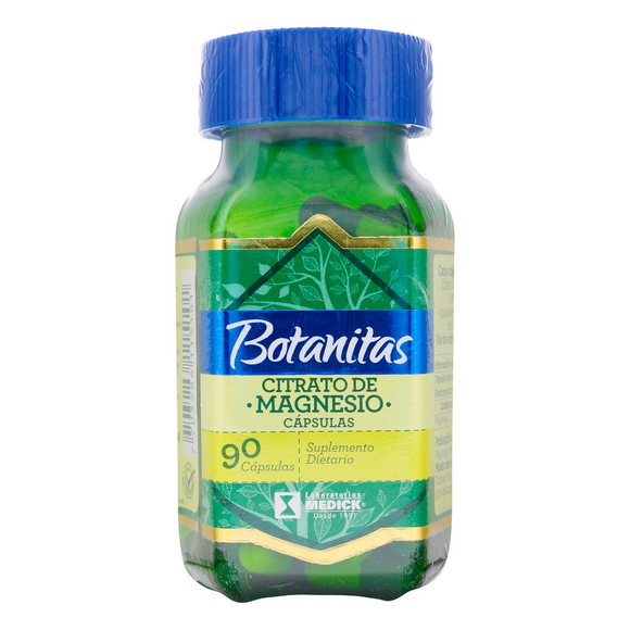 Citrato de Magnesio 90 Cápsulas Botanitas — Medick