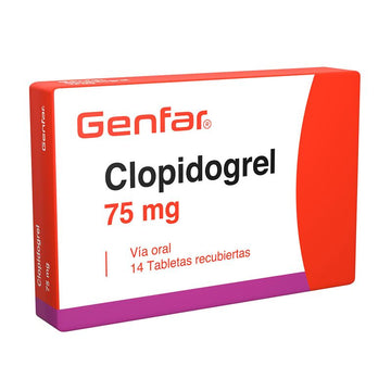 Clopidogrel 75mg 14 Tabletas — Genfar