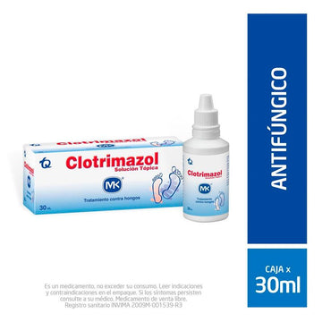 Clotrimazol 1% Solución Tópica x 30 ml MK — Tecnoquímicas