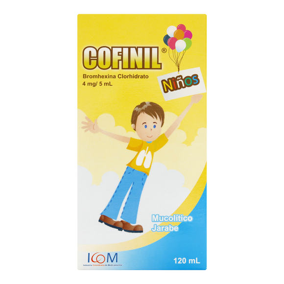 Cofinil Niños Jarabe Bromhexina 4mg/5ml 120 ml — Icom