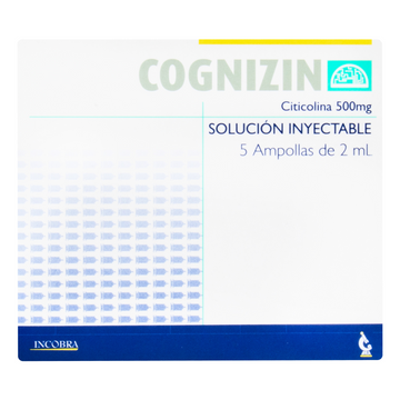 Cognizin 500mg/2ml 5 ampollas inyectables — Incobra
