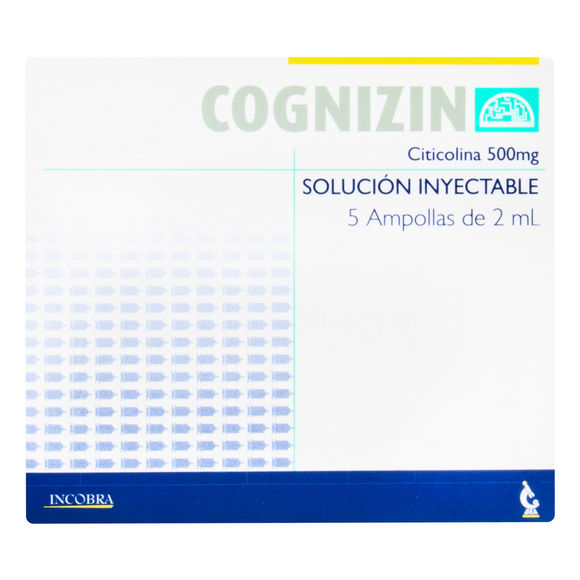 Cognizin 500mg/2ml 5 ampollas inyectables — Incobra