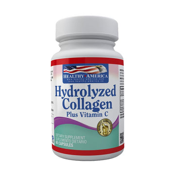 Colágeno Hidrolizado Plus con Vitamina C 60 cápsulas — Healthy America