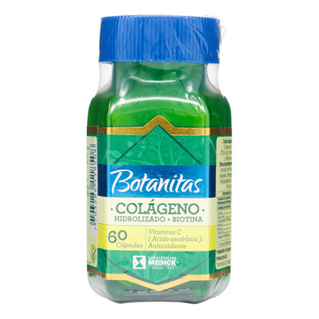 Colágeno Hidrolizado + Biotina 60 Cápsulas Botanitas — Medick