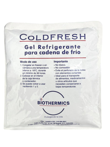 Coldfresh gel refrigerante para cadena de frío — Biothermics