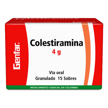 Colestiramina 15 Sobres — Genfar