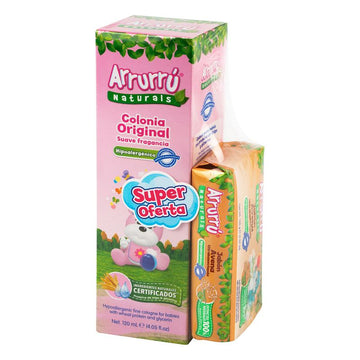 Colonia Arrurrú Naturals Original Rosada x 120 mL + Jabón Avena x 100 g — Recamier