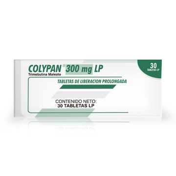 Colypan 300mg trimebutina 30 tabletas LP — Farma de Colombia