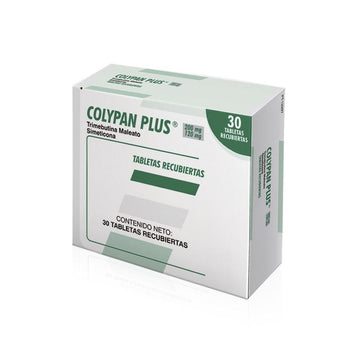 Colypan Plus trimebutina simeticona 30 tabletas — Farma de Colombia
